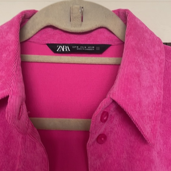 Zara magenta over shirt - Picture 2 of 5